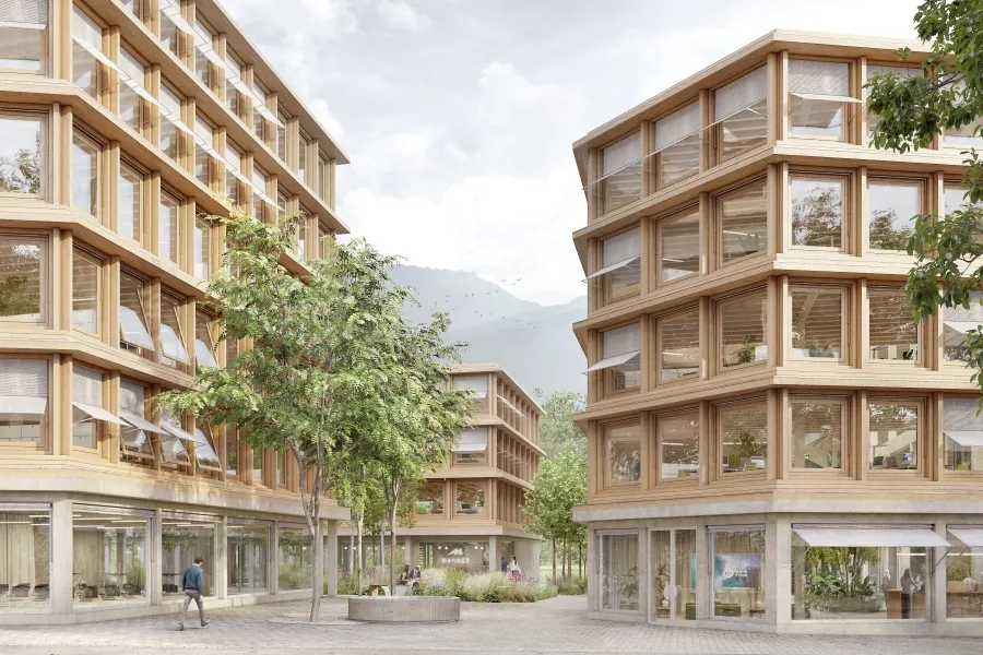 Neuer Hauptsitz der Bank Frick in Unterbendern